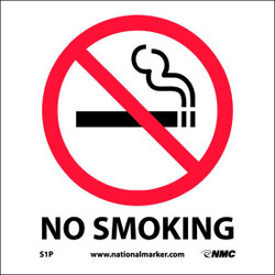 Graphic Facility Signs - No Smoking - Vinyl 7x7