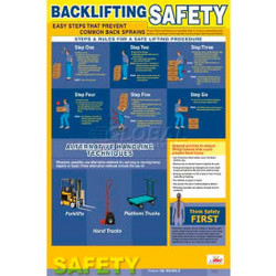 Poster Back Lifting Safety 24 x 18