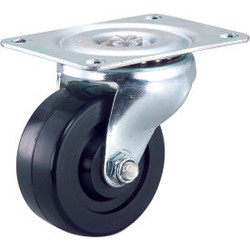 Global Industrial Light Duty Swivel Plate Caster 4"" Rubber Wheel 240 Lb. Capaci