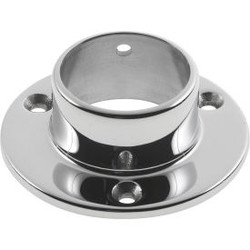 Lavi Industries Flange Wall for 1.5"" Tubing Polished 316 Stainless Steel