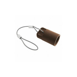 Hubbell Single Pole Connector Cover,Female,Brown HBLFCAPBN