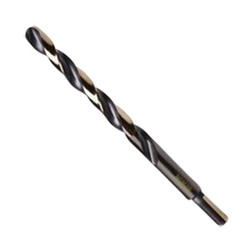 Black & Gold HSS Fractional 3/8" Reduced Shank Jobber Length Drill Bits 3019125B