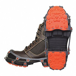 Winter Walking Ice Cleats,Unisex,Gray/Orange,PR JD7710-M