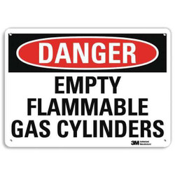 Lyle Danger Sign,10 inx14 in,Aluminum  U3-1423-NA_14x10