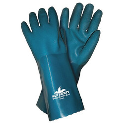 Mcr Safety Chemical Gloves,L,14 in. L,Blue,PR 9794L