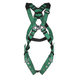 Msa Safety Full Body Harness,V-FORM,M 10197215