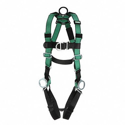 Msa Safety Full Body Harness,V-FORM,XS 10197435