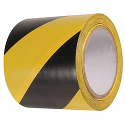 Incom Mfg Floor Tape,Black/Yellow,4 inx54 ft,Roll  VHT410