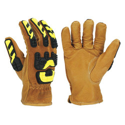 Ironclad Performance Wear Leather Gloves,Golden Yellow,2XL,PR ULD-IMPC5-06-XXL