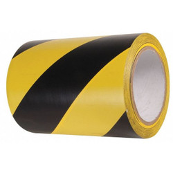 Incom Floor Tape,Black/Yellow,6 inx54 ft,Roll VHT610