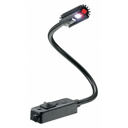 Federal Signal Task Light,Gooseneck,5 W,Black LF18ES-LED