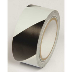 Incom Floor Tape,Black/White,2 inx54 ft,Roll VHT212