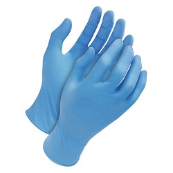 Bdg Disposable Gloves,Blue,Nitrile,M,PK100 88-1-7800-M