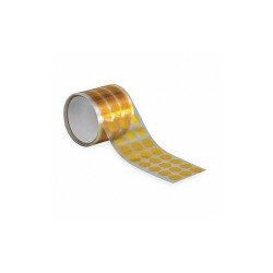 Tapecase Film Tape,1inx1 in,Amber,2.5 mil,PK250 16U715