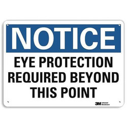 Lyle Notice Sign,10 in x 14 in,Aluminum U5-1212-RA_14X10