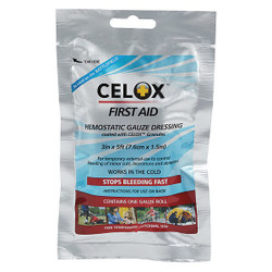 Celox Gauze Roll,Beige,5 ft,3"W MS-FG08838181