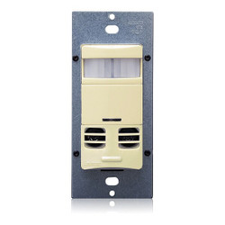 Leviton Occ Snsr,PIR/Usonic,120-277V AC,Ivory OSSMT-GDI