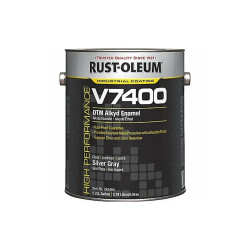 Rust-Oleum V7400 Alkyd Enamel,Silver Gray,1 gal. 245484