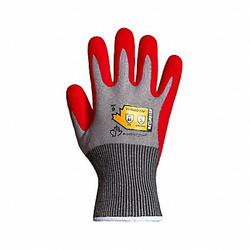 Tenactiv Work Gloves,Nitrile,2XL,Red/Gray,PR S18WTLFN-11