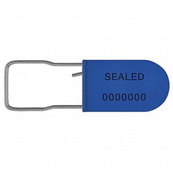 Universeal Padlock Seals,Blue,Plastic,PK50 UPAD-S BLUE50