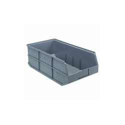 Quantum Storage Systems Shelf Bin,Gray,Polypropylene,7 in SSB485GY