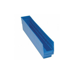 Quantum Storage Systems Shelf Bin,Blue,Polypropylene,8 in  QSB805BL