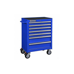 Westward Rolling Tool Cabinet, Blue,Heavy Duty 32H890