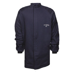 National Safety Apparel Flame-Resistant Jacket,Navy,2XL C04UQUQ402X32