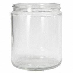 Qorpak Jar,240 mL,137 mm H,Clear,PK24 GLA-00860