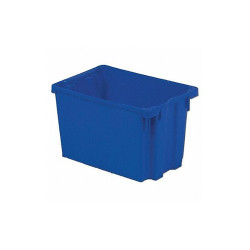 Lewisbins Stk and Nest Ctr,Blue,Solid,Polyethylene SN2013-12 BLUE