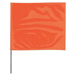 Manufacturer Varies Marking Flag,18", Glo Orange,PVC,PK100 2318OG-200