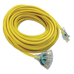Manufacturer Varies Ltd Ext Crd,100ft,12Ga,15A,SJTW,Yel 9AD35ID