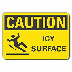 Lyle Rflctv Icy Conditions Caut Sign,10x14in LCU3-0138-RA_14x10