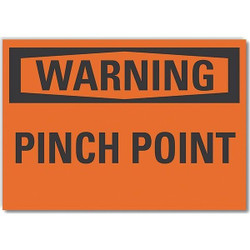 Lyle Pinch Point Warning Labl,3.5x5in,Polyest  LCU6-0079-ND_5X3.5