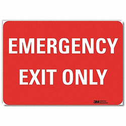 Lyle Emrgncy Sign,10x14in,Reflective Sheeting U7-1083-RD_14X10