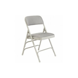 National Public Seating Folding Chair,Gray,18-3/4 In.,PK4 2302