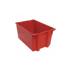 Quantum Storage Systems Stk and Nest Ctr,Red,Solid,Polypropylene SNT300RD
