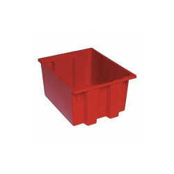Quantum Storage Systems Stk and Nest Ctr,Red,Solid,Polypropylene SNT190RD