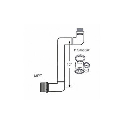 Lasco Fittings Swing Joint, 1 in, Schedule 40, White  G13S212