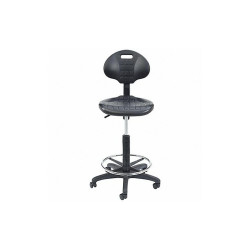 National Public Seating Task Chair,Poly,Black,22" to 32" Seat Ht 6722HB