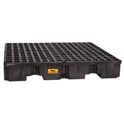 Condor Drum Spill Containment Pallet,Black 1645BC