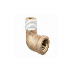 Manufacturer Varies 90 Street Elbow, Brass, 1/4 in, NPT ZUSA-PF-10673