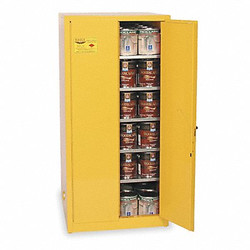 Eagle Mfg Paints and Inks Cabinet,96 Gal.,Yellow YPI62X