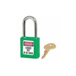 Master Lock Lockout Padlock,KA,Green,1-3/4"H,PK12 410KAS12GRN