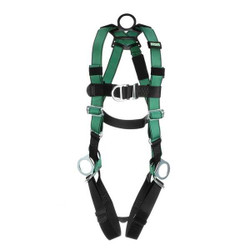 Msa Safety Full Body Harness,V-FORM,2XL 10197438