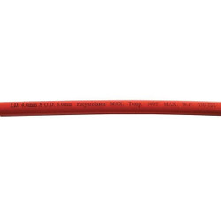 Sim Supply Tubing,Poly,6mm OD,180 PSI,Red  1CTH2