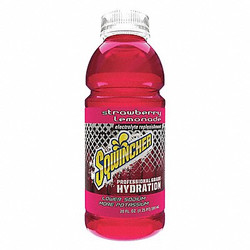 Sqwincher Sports Drink,20 oz,Strawberry Lmnde,PK24 159030536