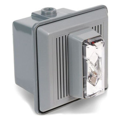 Edwards Signaling Horn Strobe,Clear,5-1/2 In. H,120VAC 868STRC-N5