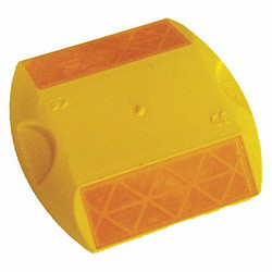3m Pavement Marker,Yellow,3-3/4" W,PK100 PSA-RPM-291-2Y