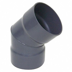 Plastic Supply 45 Degree Elbow,6" Duct Size PVCED06